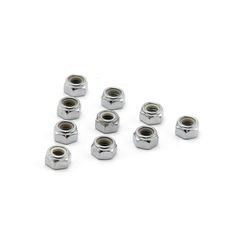 Colony M10 x 1.50 Nylon insert lock nuts. Chrome-thumb-1