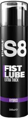 S8 Extreme Hybrid Fist Lube 200ml - Natural Silicone -Water Based Long Lasting