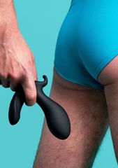 B-Vibe Expand Anal Plug - Black-thumb-3