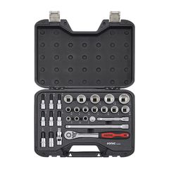 Sonic, combination socket set 1/2'''', 28-piece. US/SAE sizes-thumb-2