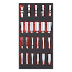 Sonic, 3/8" drive Deep socket set. 23-piece. US/SAE sizes