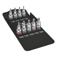 Wera Zyklop 1/2" drive Torx socket bit set holding function