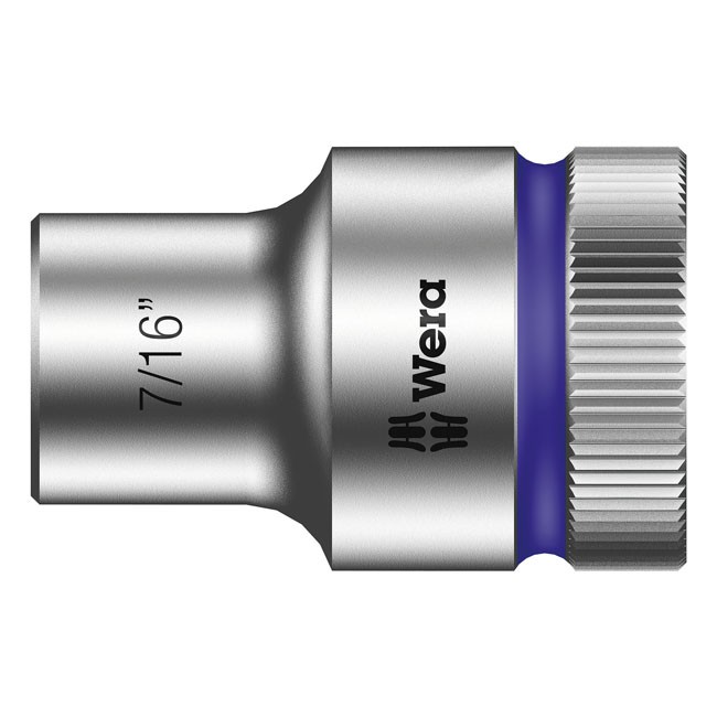 Wera Zyklop 1/2" socket - US sizes 7/16"