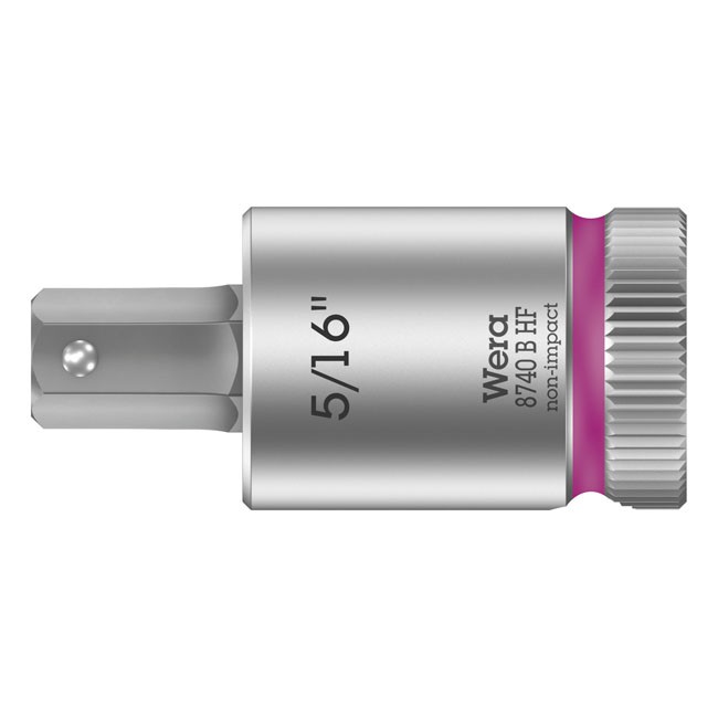 Wera Zyklop 3/8" Hex socket bit w/ holding function US sizes
