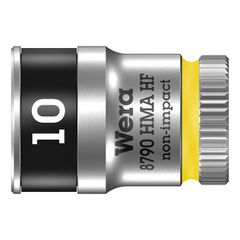 Wera Zyklop 1/4" socket with holding function - Metric 10.0