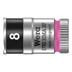 Wera Zyklop 1/4" socket with holding function - Metric 8.0