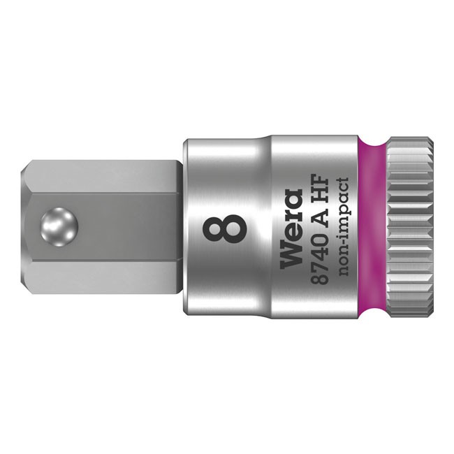 Wera Zyklop 1/4" Hex socket bit w/ holding function - Metric