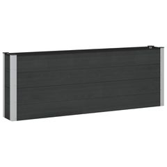 Υπερυψωμένη Ζαρντινιέρα Μαύρο 200 x 30 x 72 εκ 3438797