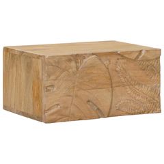 Χειροποίητο Κομοδίνο Καφέ Τίκ 40 x 30 x 20 εκ 42020119