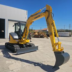 Εκσκαφάκι (διαβολάκι) Komatsu 2014 PC 55 MR ΜΕ ΕΓΚΑΤΑΣΤΑΣΗ ΣΦΥΡΑΣ-thumb-1