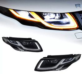 ΦΑΝΑΡΙΑ ΕΜΠΡΟΣ LED Headlights Range Rover Evoque DRL Turn Signal High Beam Angel Eyes 2013-2017