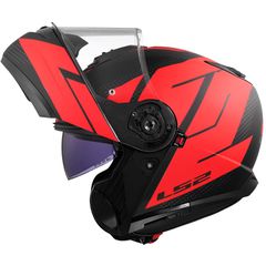 ΚΡΑΝΟΣ ΑΝ/ΝΟ LS2 STROBE II 908.24 ECE 22.06 CODE MAT BLACK RED M-thumb-1