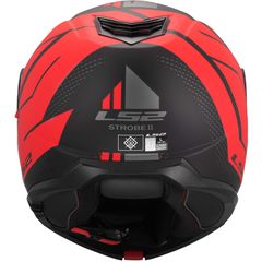 ΚΡΑΝΟΣ ΑΝ/ΝΟ LS2 STROBE II 908.24 ECE 22.06 CODE MAT BLACK RED M-thumb-3