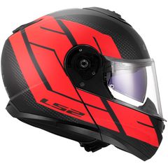 ΚΡΑΝΟΣ ΑΝ/ΝΟ LS2 STROBE II 908.24 ECE 22.06 CODE MAT BLACK RED M-thumb-2