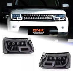 ΦΑΝΑΡΙΑ ΕΜΠΡΟΣ LED Headlights Range Rover Sport DRL Turn Signal High Beam Angel Eyes 2010-2013