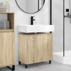 Έπιπλο μπάνιου Sonoma Δρυς 60 x 35 x 60 εκ. Επεξεργασμένο Ξύλο 889407