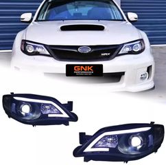 ΦΑΝΑΡΙΑ ΕΜΠΡΟΣ LED Headlight Subaru Impreza WRX DRL Turn Signal High Beam Angel Eyes 2008-2014
