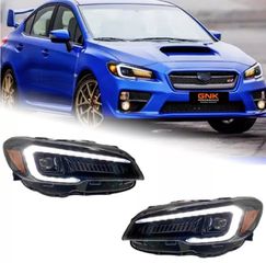 ΦΑΝΑΡΙΑ ΕΜΠΡΟΣ LED Headlights DRL Subaru WRX 2015-2021 STI Dunamic Turn Signal Angel Eyes