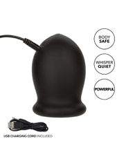 CalExotics Boundless Rechargeable Vibrating FTM Stroker - Black-thumb-3
