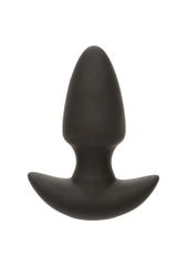 Thrusting And Vibrating Silicone Probe Anal Plug Black-thumb-1