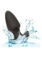 Thrusting And Vibrating Silicone Probe Anal Plug Black-thumb-5
