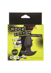 Thrusting And Vibrating Silicone Probe Anal Plug Black-thumb-4
