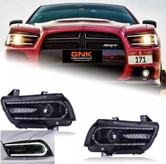 ΦΑΝΑΡΙΑ ΕΜΠΡΟΣ LED Headlight Dodge Charger Dynamic Signal Led Drl Bi Xenon 2011-2014