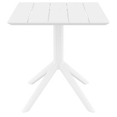 PARIS WHITE 70X70X74εκ. ΤΡΑΠΕΖΙ ΠΟΛ/ΝΙΟΥ