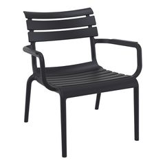 PARIS LOUNGE BLACK ΠΟΛ/ΝΑ ΠΟΛ/ΝΙΟΥ 68X70X76εκ.