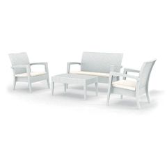 MIAMI SET WHITE ΜΕ ΜΑΞ.(1ΚΑΝ.+2ΠΟΛ+ΤΡΑΠ.92Χ53εκ.)ΠΟΛ/ΝΙΟΥ