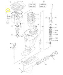 Φλάντζα Yamaha F.75B (6D6) 2005-2005 68V153120000