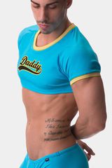Barcode Berlin - Crop Tee Daddy Blue