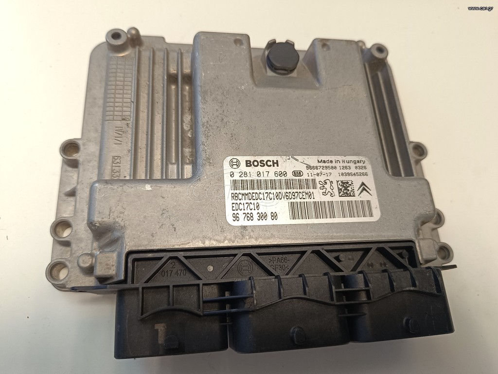 Εγκέφαλος Bosch EDC17C10 0281017600 για Peugeot Citroen 1.6HDi DV6