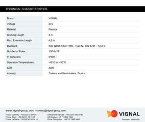 Καλώδιο Σπιράλ Αντάπτορας VIGNAL 16136 15P → 2x7P (24N + 24S) – Βαρέως Τύπου / ADR-thumb-4