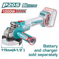 TAGLI27153E Γωνιακός Τροχός Μπαταρίας 115Nm 20V (Solo) - SOLO - TOTAL (#TAGLI27153E)