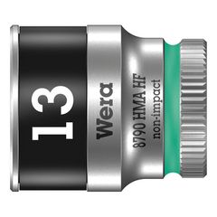 Wera Zyklop 1/4" socket with holding function - Metric 13.0