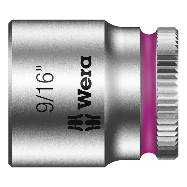 Wera Zyklop 1/4" socket - US sizes 9/16"