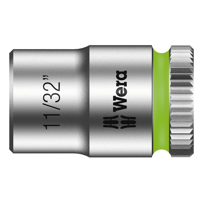 Wera Zyklop 1/4" socket - US sizes 11/32"