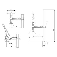 Bessey, clamping element for welding tables TWV-thumb-2
