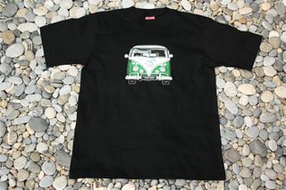 Ανδρικό κοντομάνικο μπλούζα Original Full Scale VW Bus Green Vintage T-Shirt Size M L XL WT649-thumb-2