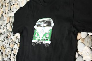 Ανδρικό κοντομάνικο μπλούζα Original Full Scale VW Bus Green Vintage T-Shirt Size M L XL WT649-thumb-6