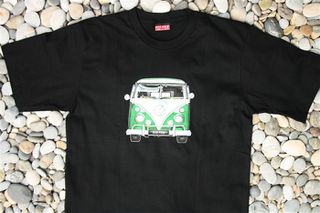 Ανδρικό κοντομάνικο μπλούζα Original Full Scale VW Bus Green Vintage T-Shirt Size M L XL WT649-thumb-7