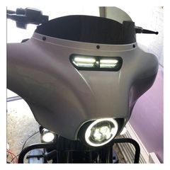 Custom Dynamics, Batwing turn signal vent insert. Black-thumb-1