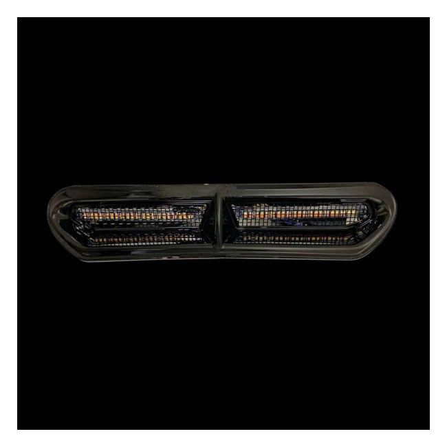 Custom Dynamics, Batwing turn signal vent insert. Black
