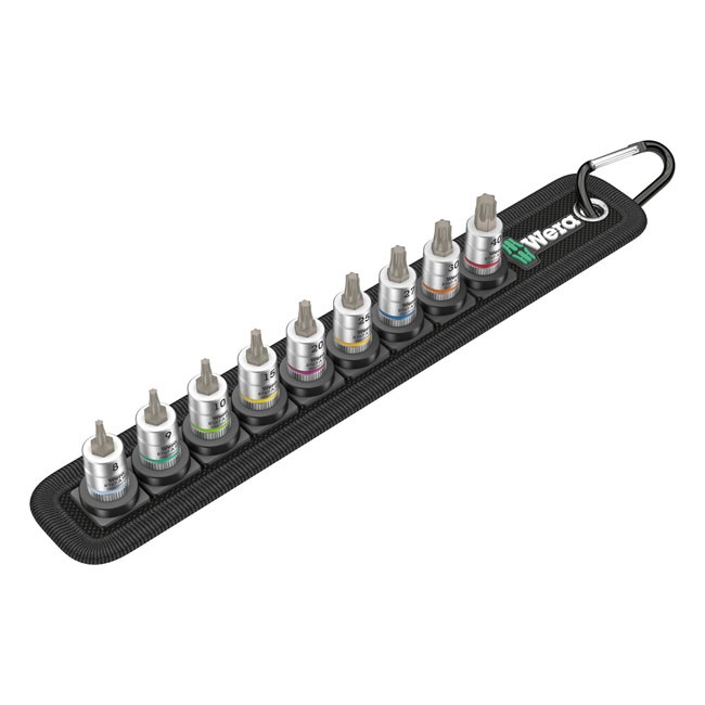 Wera socket belt with 1/4" drive Torxr socket bits