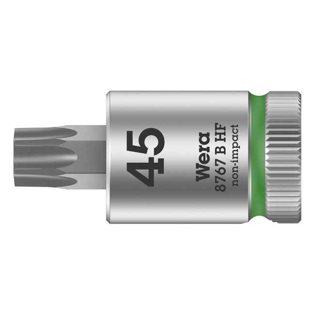 Wera Zyklop 3/8" Torxr socket bit TX45 with holding function