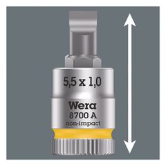 Wera Zyklop 1/4" Slotted socket bit-thumb-3