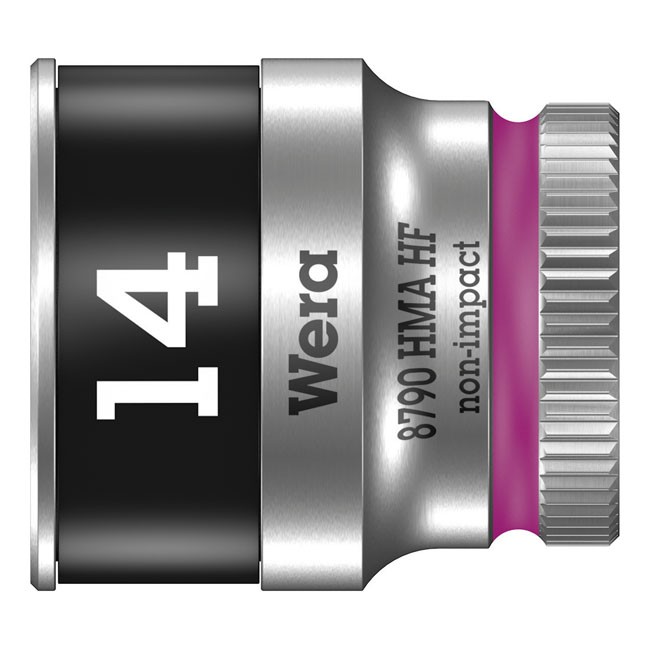 Wera Zyklop 1/4" socket with holding function - Metric 14.0