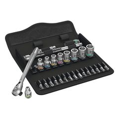 Wera Zyklop ratchet switch kit 28 pcs. 1/4" drive - Metric