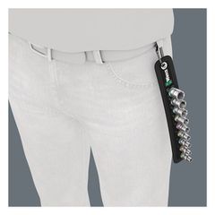Wera socket belt with 1/4" drive hex sockets - Metric-thumb-6